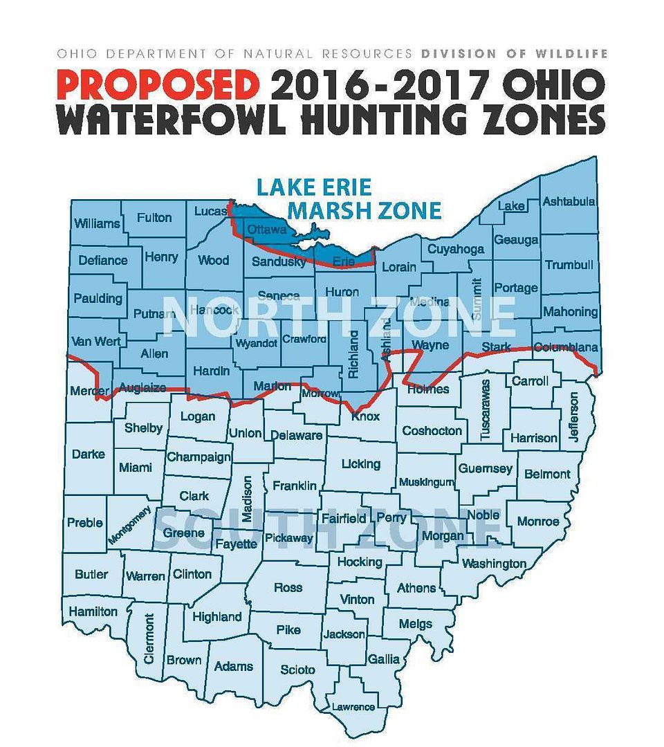 NEW Proposed Waterfowl & Deer Zones Ohio Waterfowler Forums
